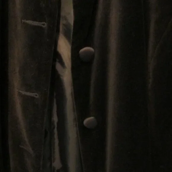 Sitewide sale Black Velvet long jacket size 8 - Picture 5 of 11